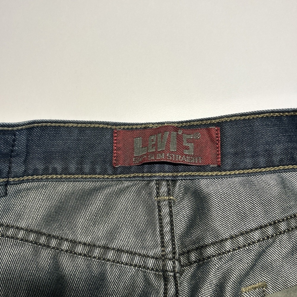 Levis 514 Slim Straight Denim Blue Jeans Boys Youth Size 18 REG 29 x 29 EUC - Picture 6 of 12